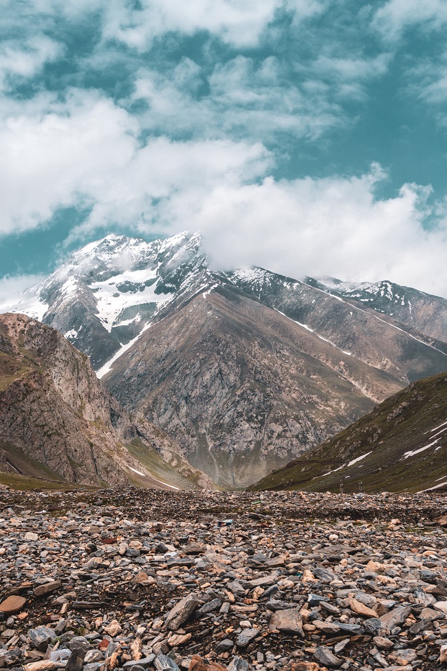 Peisaj montan în Jammu, Kashmir