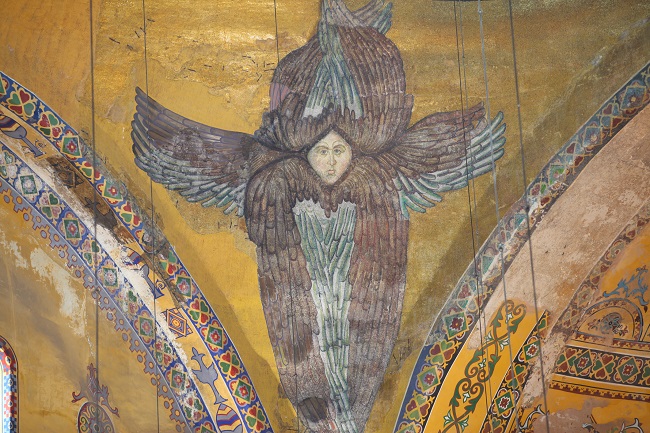 Serafim pictat în interiorul Catedralei Sfanta Sofia din Istanbul