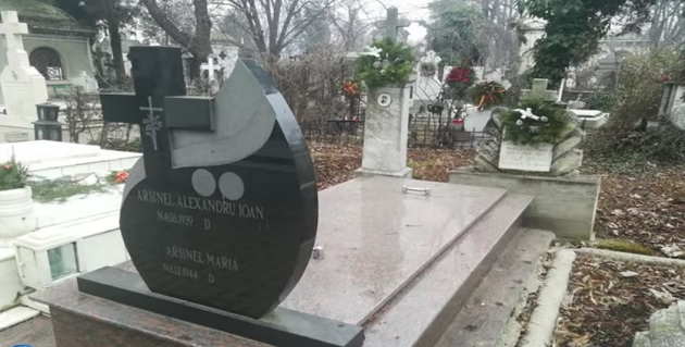 Mormântul lui Alexandru Arșinel din cimitirul Bellu