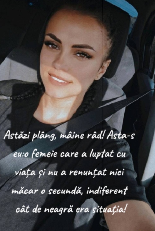 Mesajul publicat de Alina Luca pe TikTok