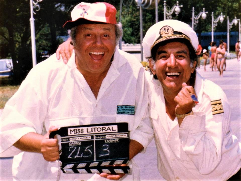 Jean Constantin și Alexandru Arșinel, la filmările pentru 