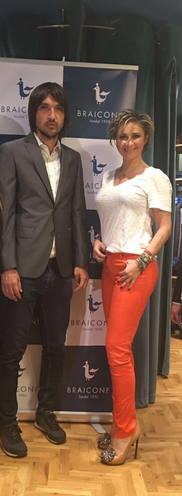 Dan Alexa alături de Anamaria Prodan în 2016, la un eveniment organizat de brandul românesc de haine Braiconf