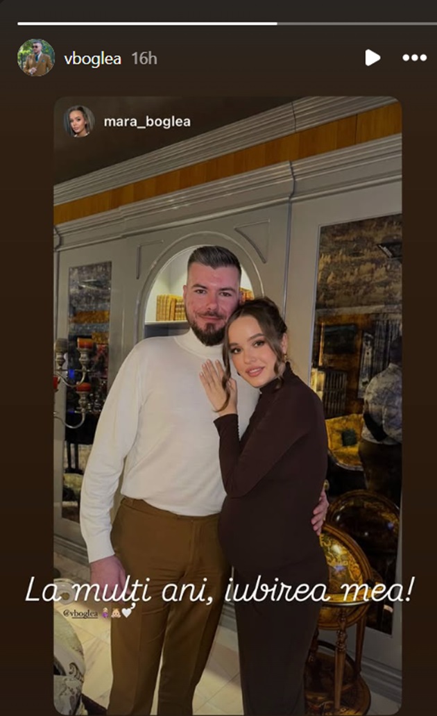 Mara Boglea stând cu capul pe pieptul soțului ei, avocatul Virgil Boglea