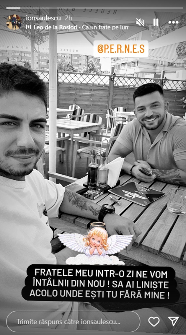 Mesajul postat de Ion Șaulescu pe InstaStory după ce a aflat că Andrei Perneș a murit