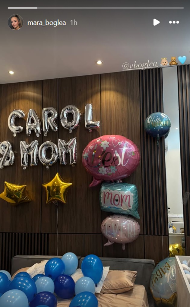 Decorul realizat de soțul Marei Boglea pentru momentul în care aceasta a fost externată alături de bebelușul lor nou-născut