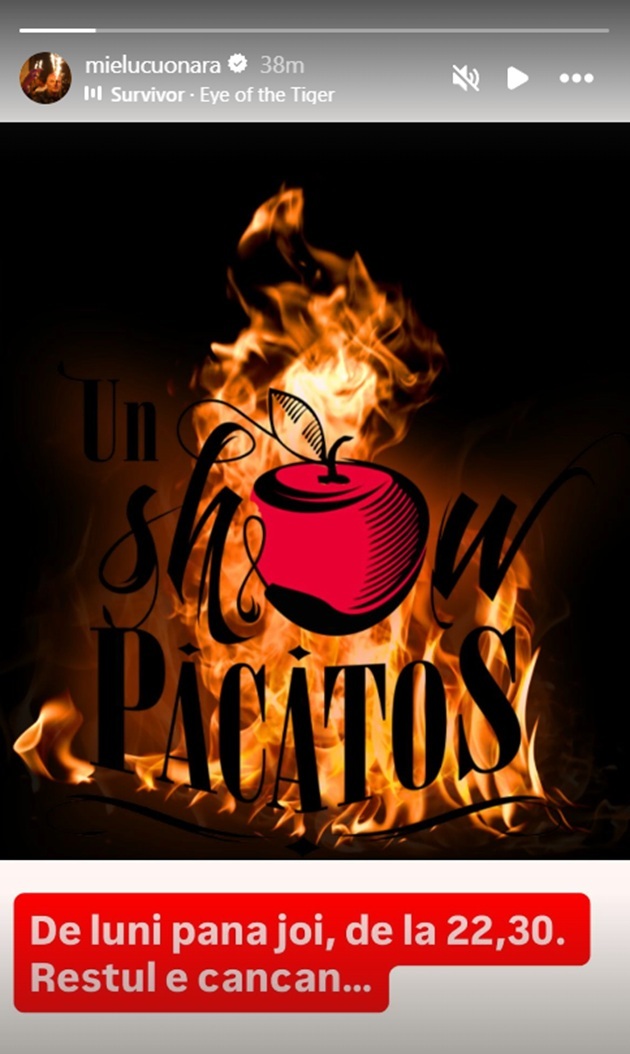 Imaginea postată pe InstaStory de Dan Capatos după ce au apărut un presă zvonuri despre concedierea sa de la Antena Stars