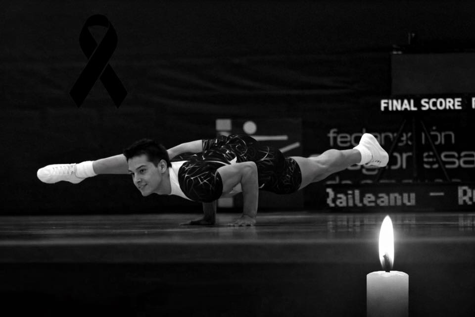 Imagine alb-negru cu Ferdinand Răileanu, &icirc;n urmă cu mai mulți ani, &icirc;n timpul unei competiții de gimnastică