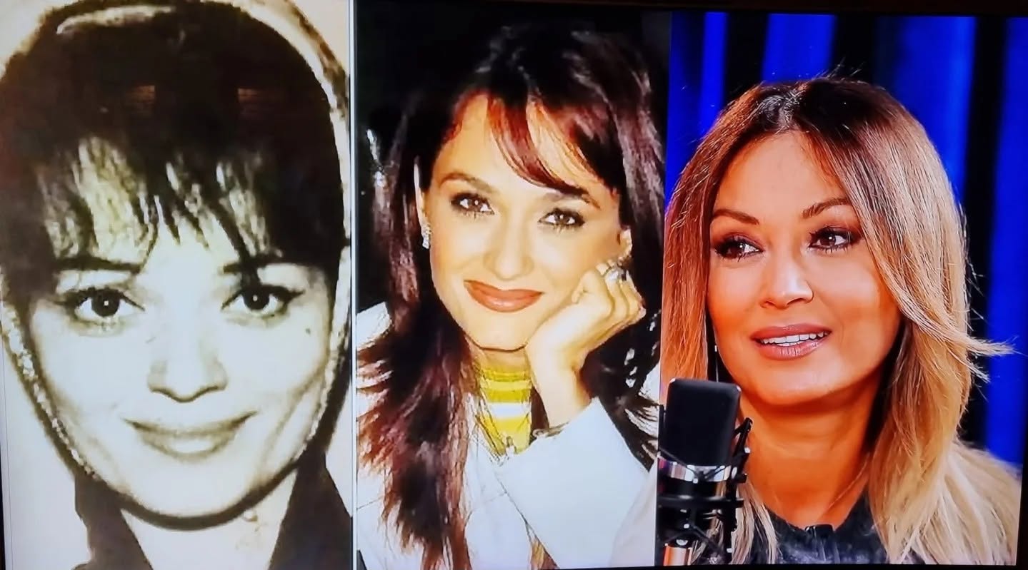 Colaj făcut din fotografii cu Elena Țurcașiu și Anca Țurcașiu, &icirc;n care se observă asemănarea izbitoare dintre ele.