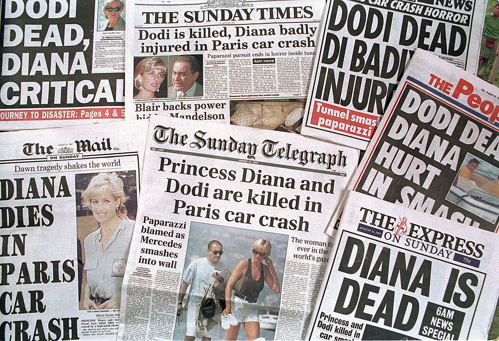 ziare moartea printesei Diana