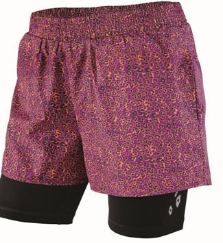 Pantaloni scurti mov animal print-Lidl