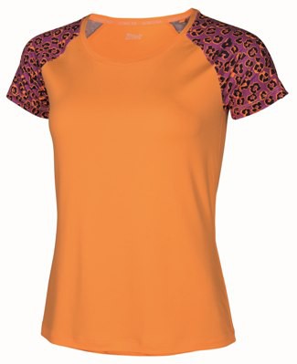 Tricou portocaliu cu detalii animal print-Lidl