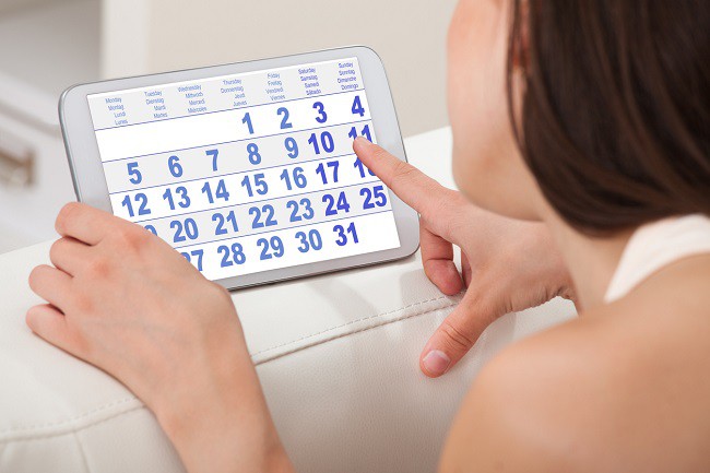 Calendar pentru urmarire menstruatie