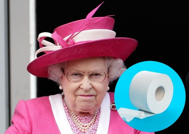 Regina Elisabeta si hartia igienica