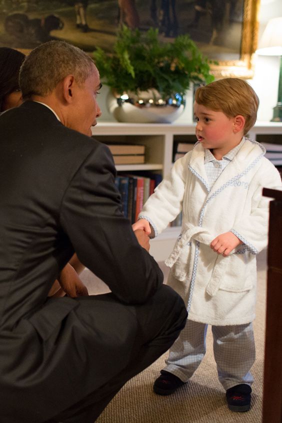 printul george si preseditnele obama