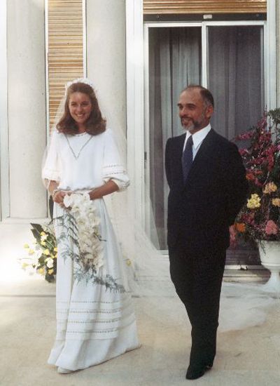 Regele Hussein al Iordaniei si Lisa Halaby