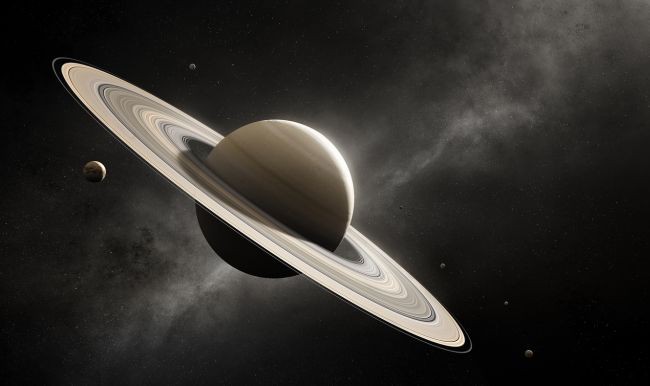 luna si planeta Saturn se apropie