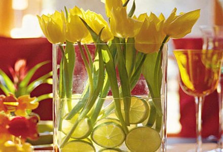 decor handmade decorare masa cu flori