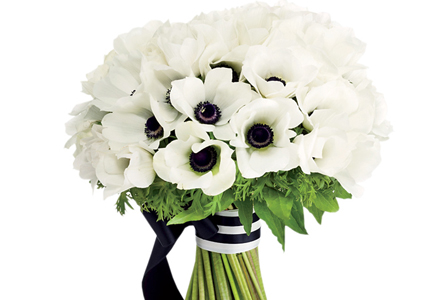 buchet de mireasa cu anemone