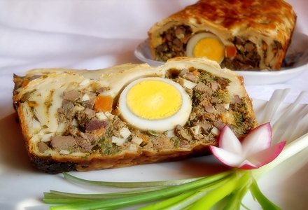 reteta de drob pentru Paste drob de miel in foietaj