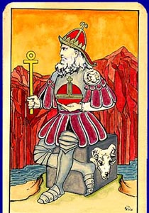 cartea de tarot Imparatul