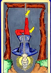 cartea de tarot Spanzuratul