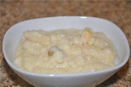 Budinca de gris cu mere