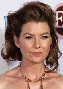 coafuri de ocazie retro par mediu Ellen Pompeo