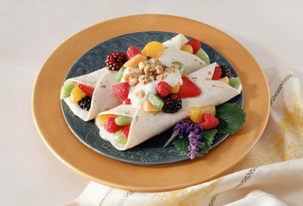 Burrito cu fructe Burrito cu fructe