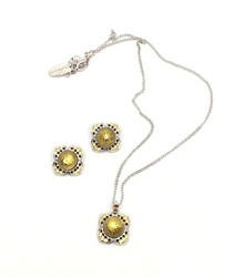 Set bijuterii Tria Alfa cu sticla de Murano