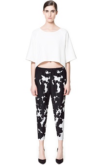 cow print trousers