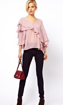 ruffle blouse