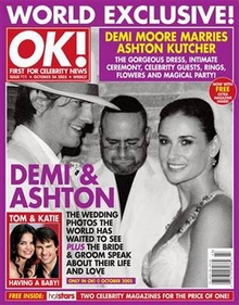 demi moore ashton kutcher nunta poze