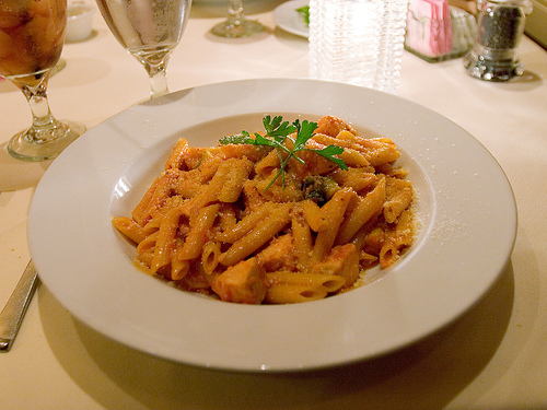 Penne salmone