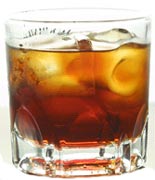 Black russian cocktail