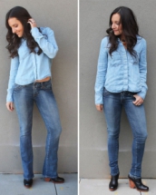 Cum sa iti faci blugi skinny din blugi evazati: salveaza-ti perechea favorita