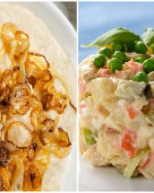 Mai multe retete de salate aperitiv: salata de fasole batuta si salata ruseasca