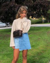 Fusta din denim: cele mai stylish tendinte