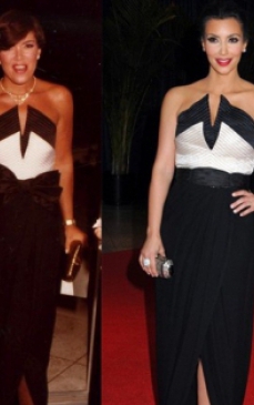 Surorile Kardashian poarta hainele mamei lor din anii `80  