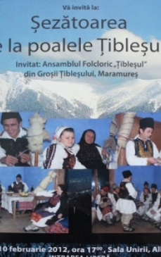 Sezatoarea de la poalele Tiblesului la Sala Unirii