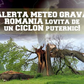 România lovită de un ciclon! Starea de alertă s-a instalat!