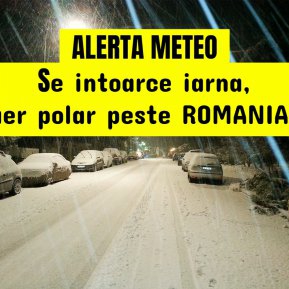 ALERTĂ METEO! Și ce dacă vine aprilie? Se întoarce iarna, un val de aer polar ajunge în România!
