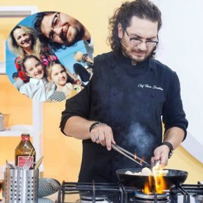 Din bucătăria personală a lui Florin Dumitrescu: ce gătește faimosul chef fetelor lui