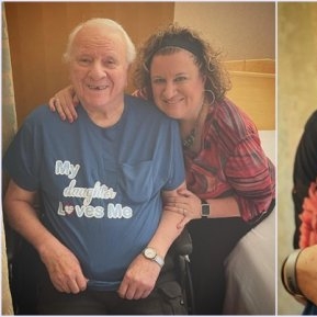 O femeie își găsește tatăl biologic într-un azil de bătrâni la 56 de ani după ce a fost dată spre adopție