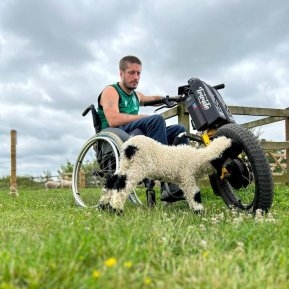 Un bărbat de 35 de ani este țintuit în scaun cu rotile, dar asta nu-l împiedică să muncească la o fermă! Un exemplu pentru mulți