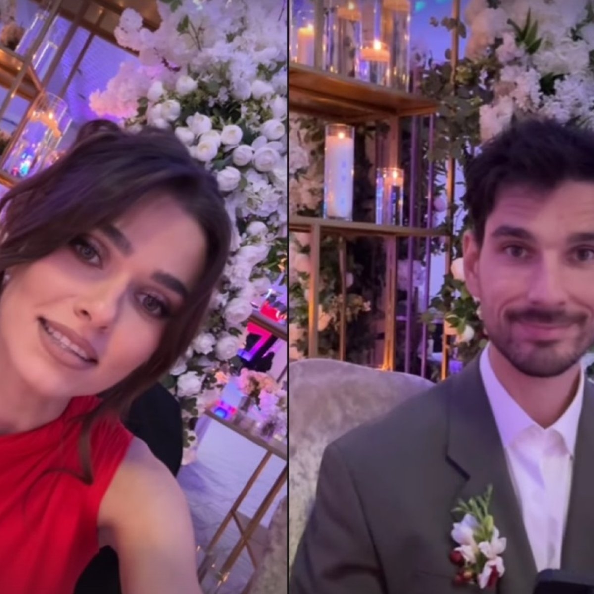 Theo Rose și Anghel Damian au fost nași la nunta Laurei Țoc