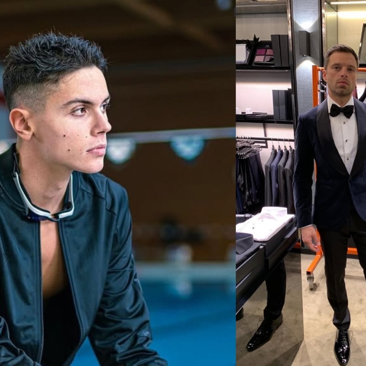 "S-au unit legendele"! Cum s-a pozat David Popovici cu Sebastian Stan și ce detaliu a ieșit în evidență