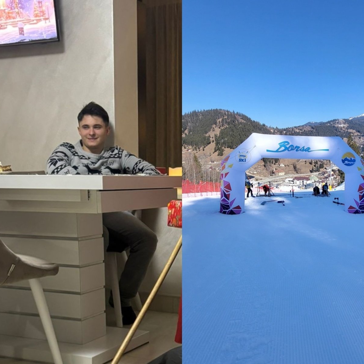 „Ne-ai rupt sufletul, Găbiță". Tânărul de 23 de ani a murit pe pârtia de la Borșa după ce a fost izbit violent de un alt schior