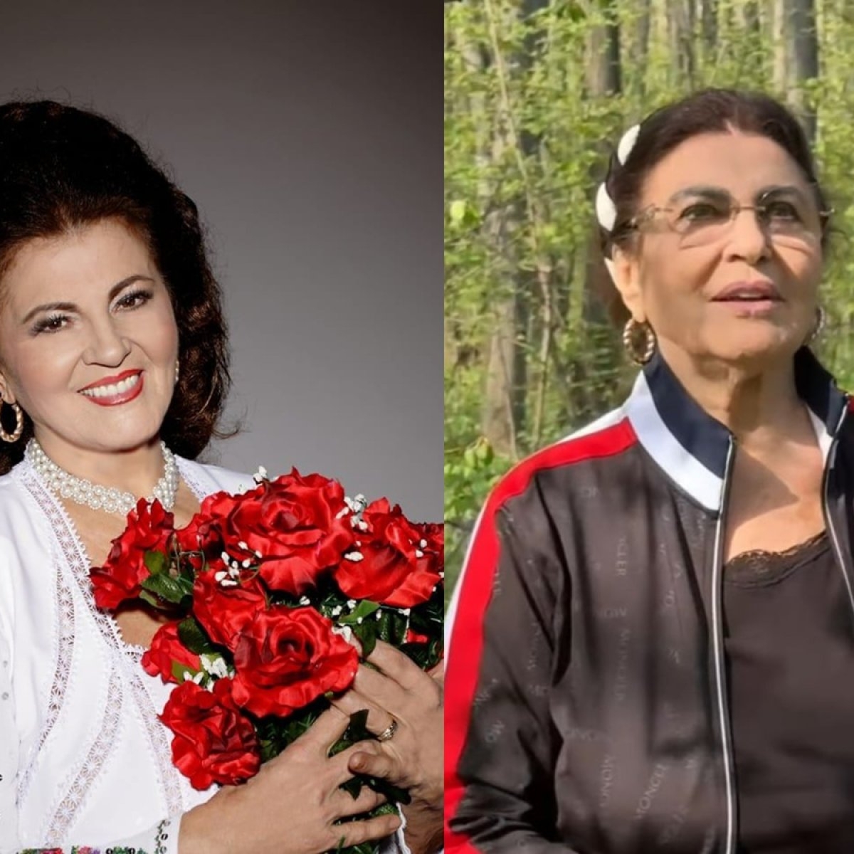 La cules de leurdă cu Irina Loghin. A trecut deja de vârsta de 80 de ani, dar nu se dă în lături de la treburile casnice