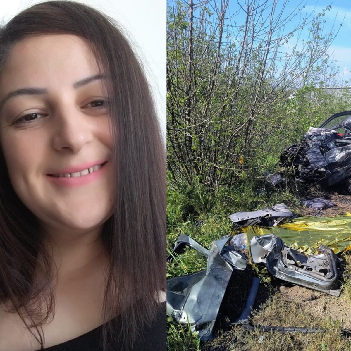 Diana, o mamă de 37 de ani a murit într-un cumplit accident. Cei doi copii, care se aflau cu ea în mașină, sunt în stare gravă