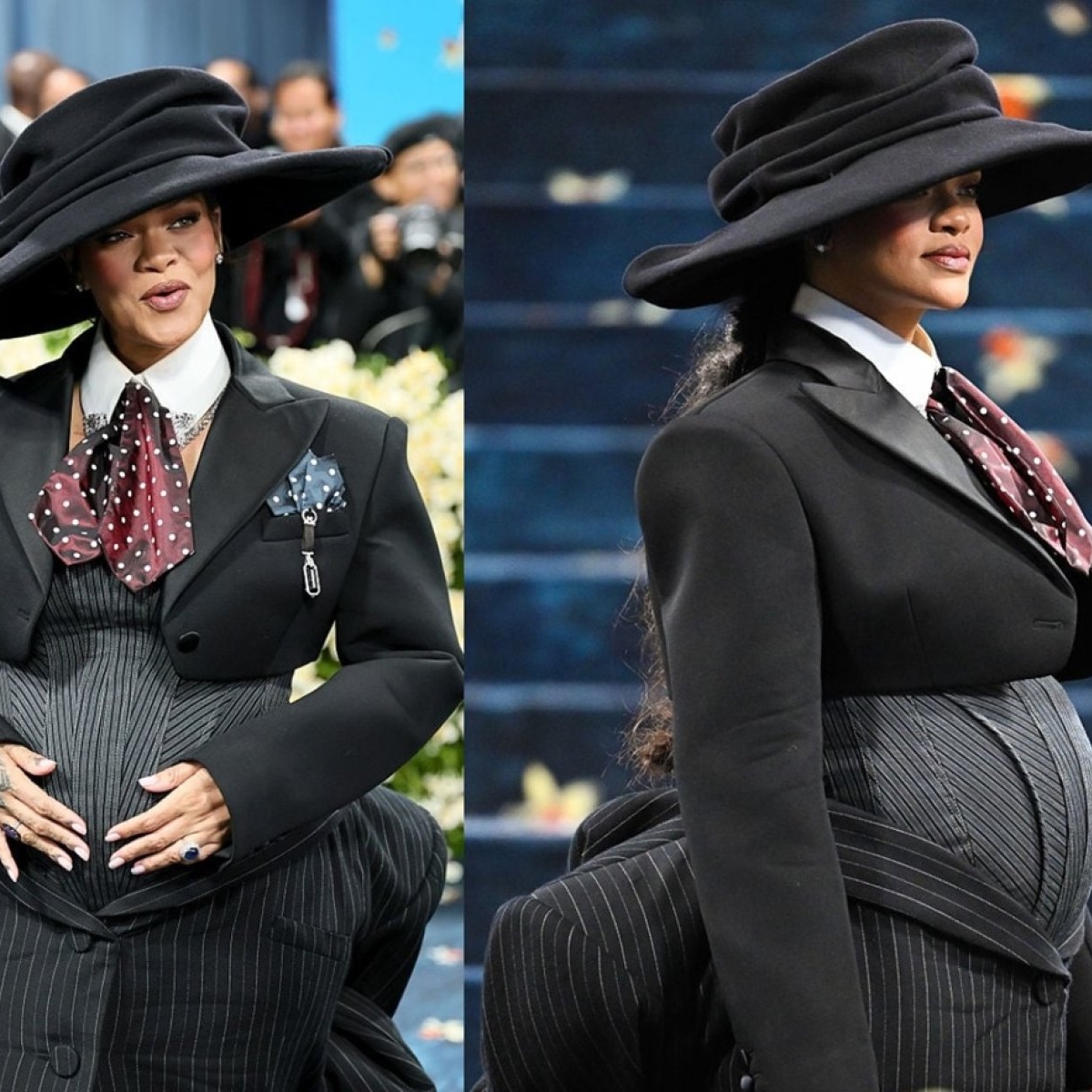 Rihanna este însărcinată pentru a treia oară. Și-a afișat burtica de gravidă pe covorul roșu de la Met Gala 2025